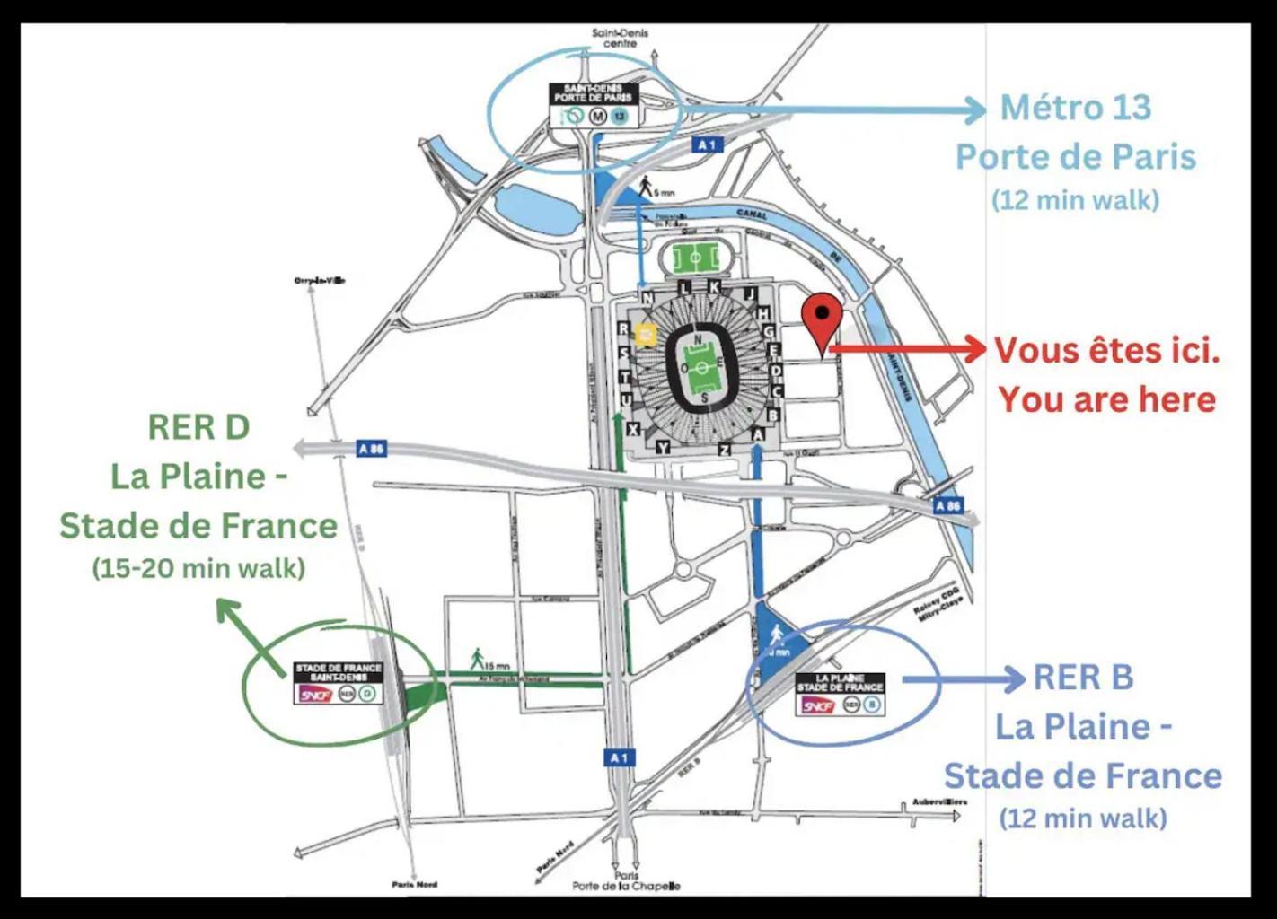 F2 Paris 10Eme Gare Du Nord - Stade De France - Parking サン＝ドニ エクステリア 写真